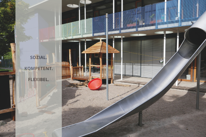 Außengelände Vinzentino mit Rutsche